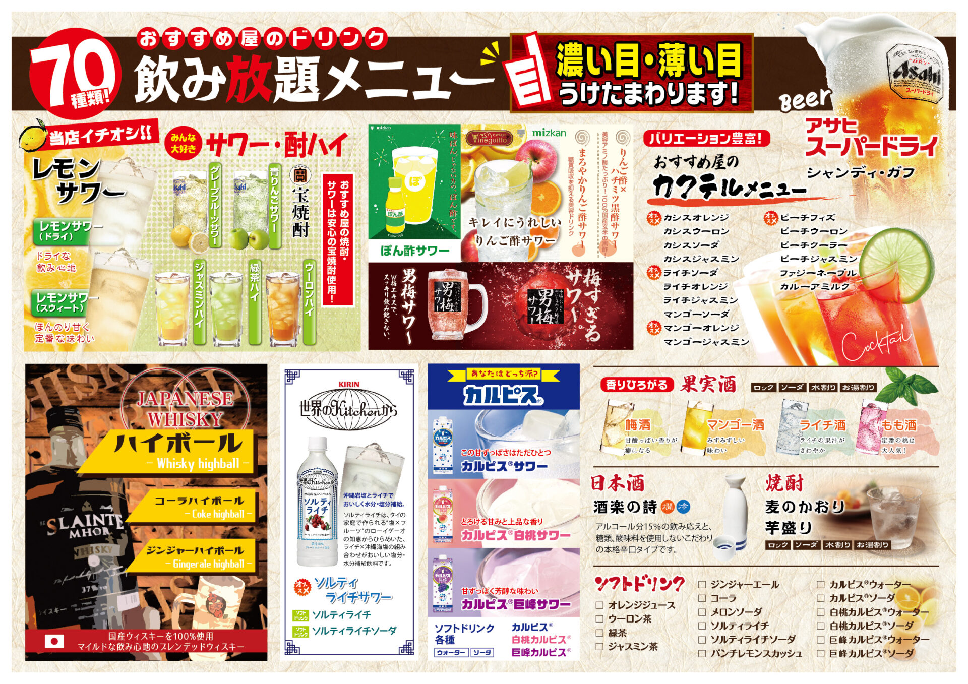 栄店 株式会社おすすめ屋 全品食べ放題飲み放題居酒屋